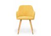 Стул деревянный Инфини 360 горчичный (ocean 016) - светлое дерево - 3