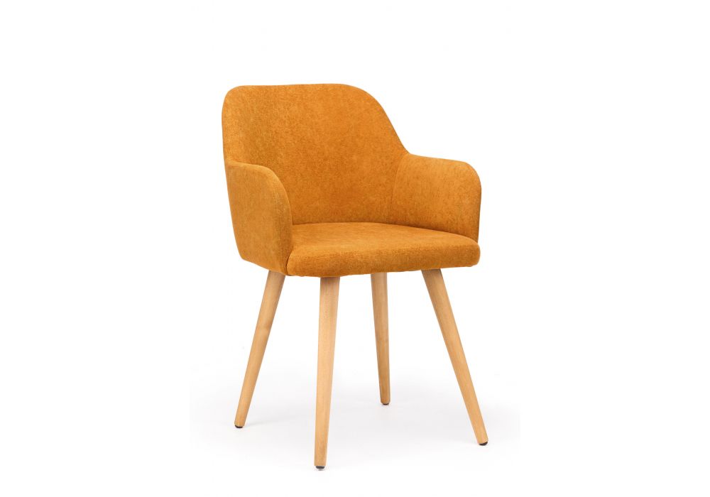 Стул деревянный Инфини терракота (ocean 015) - светлое дерево