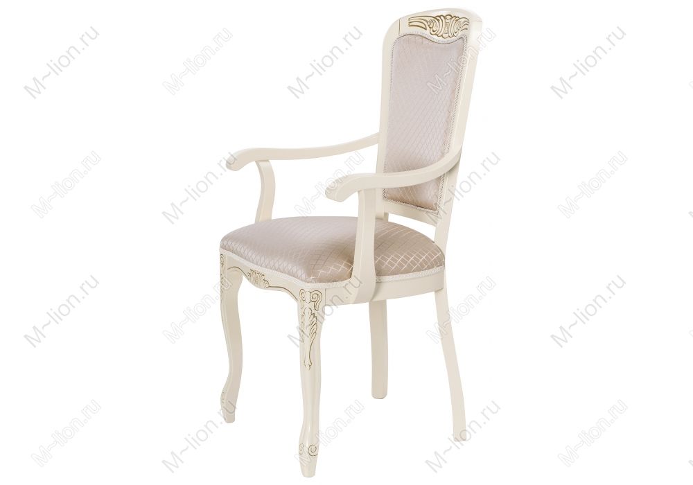 Стул деревянный Клето патина золото - ромб