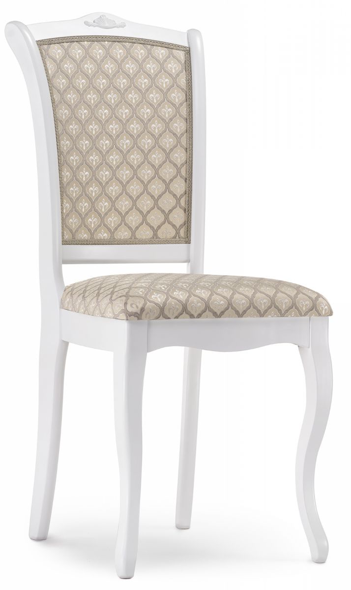 Стул деревянный Луиджи белый - бежевый