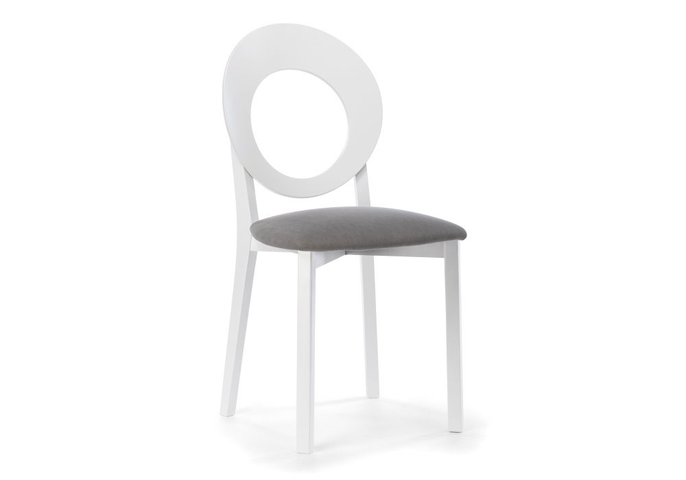 Стул деревянный Марти ткань Brendy-22 - белый