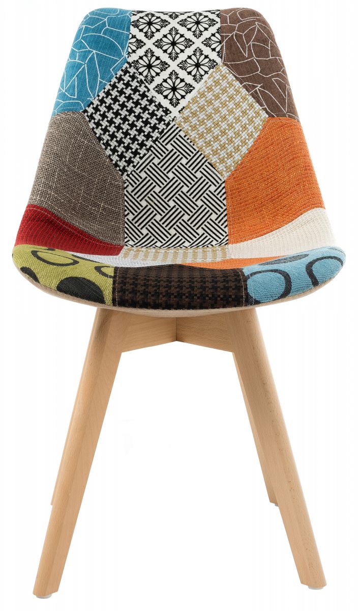 Стул деревянный Mille fabric multicolor