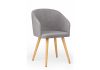 Стул деревянный Монер 360 темно-серый (glory 20) - светлое дерево - 2