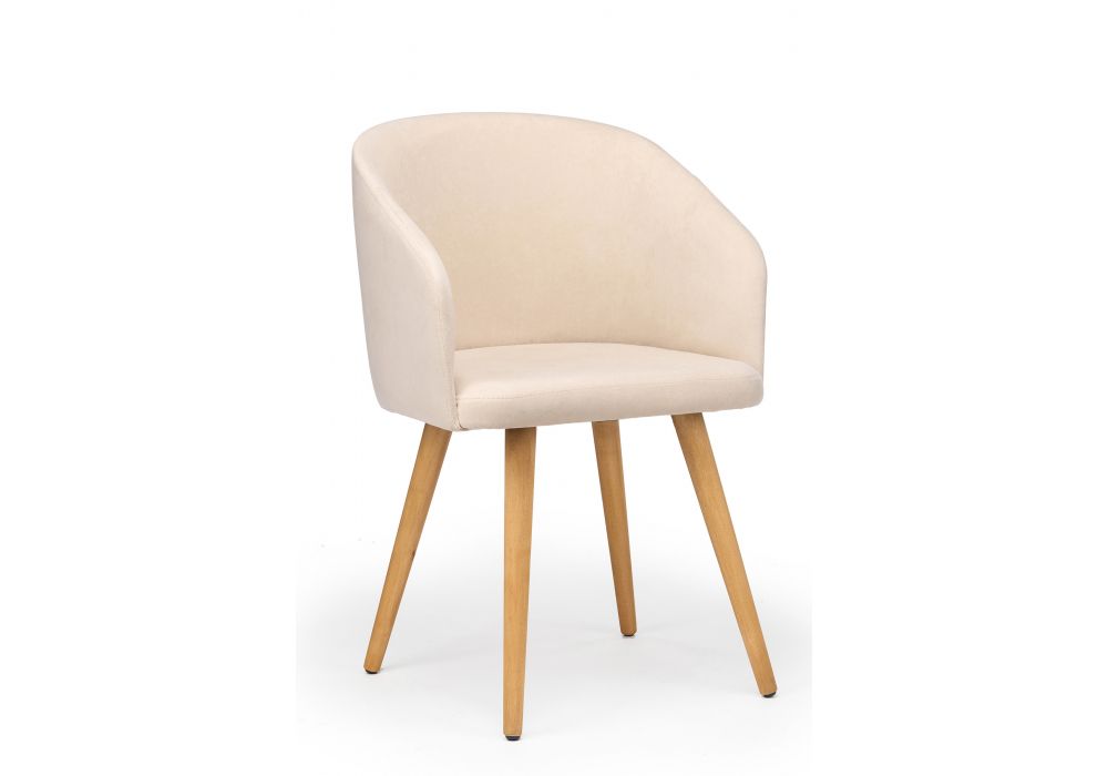 Стул деревянный Монер бежевый (glory 03) - светлое дерево