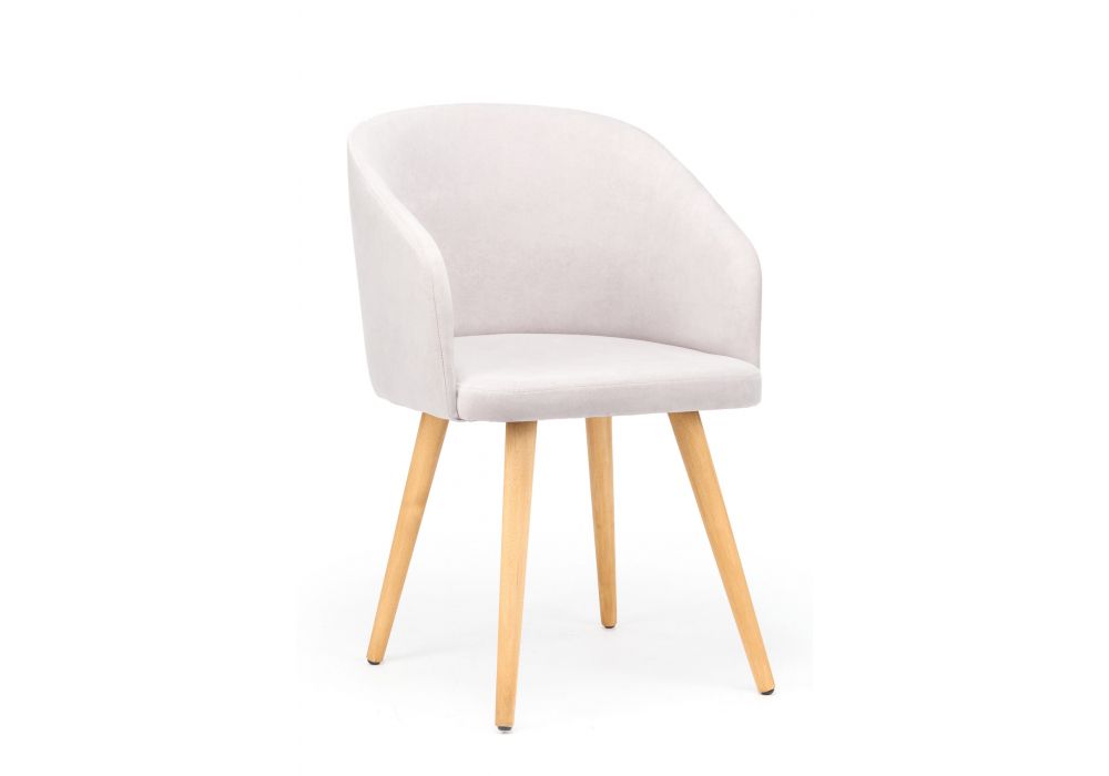 Стул деревянный Монер светло-серый (glory 36) - светлое дерево