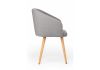 Стул деревянный Монер темно-серый (glory 20) - светлое дерево - 3