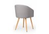 Стул деревянный Монер темно-серый (glory 20) - светлое дерево - 4