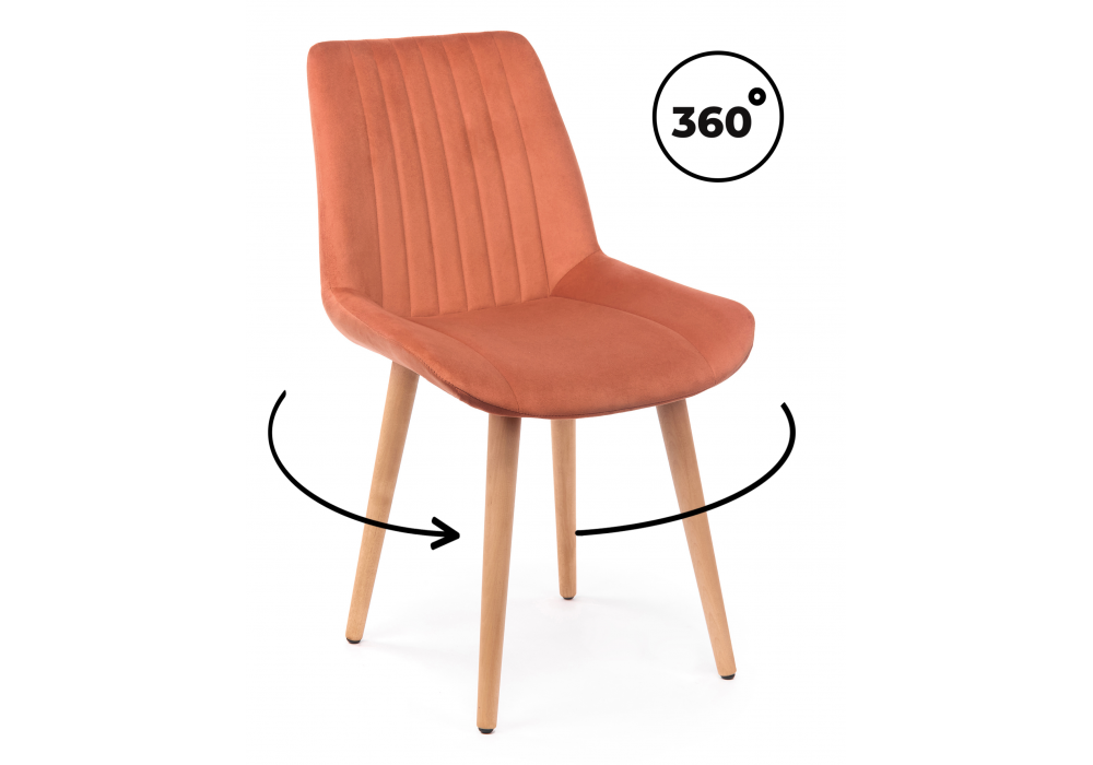 Стул деревянный Седа 360 терракотовый (zd 432) - светлое дерево np