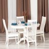 Стул DOLCE жёсткое сидение бук, мдф, 40х46х100см, Ivory white - 9