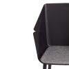 Стул DORO (mod. 8088) пластик-металл-ткань , 61,5 х 55 х 46 х 89 см , Black (Черный) - Grey (Серый) - 6