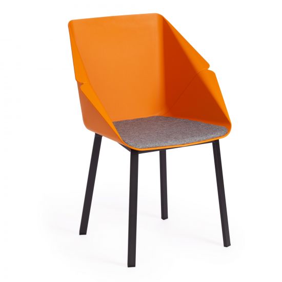 Стул DORO (mod. 8088) пластик-металл-ткань , 61,5 х 55 х 46 х 89 см , Orange (Оранжевый) 90988 - Gre