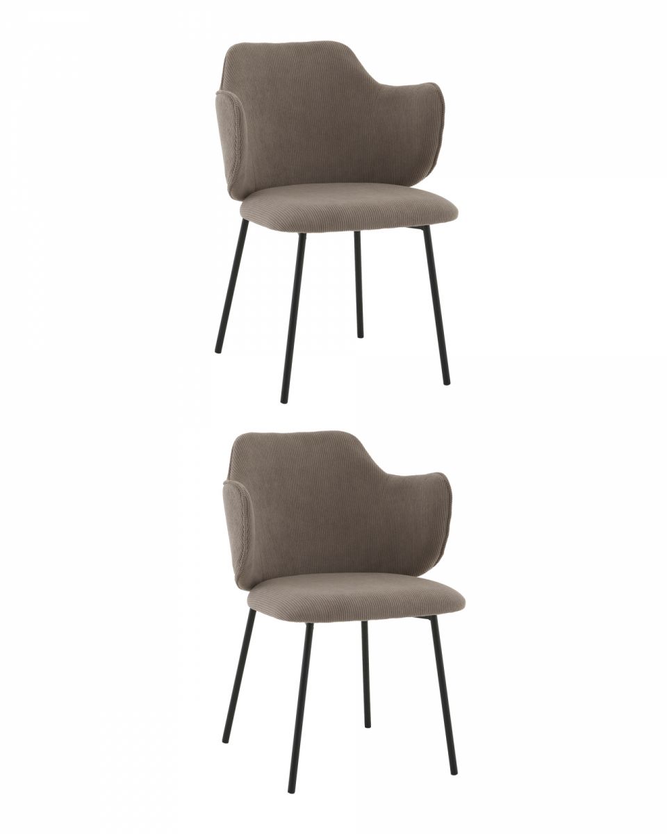 Стул Джиннет NEW велюр капучино 2 шт.