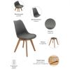 Стул Eames Bon серый - 5