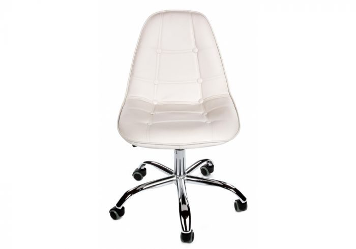 1356 Стул Eames PC-306 на колесах белый
