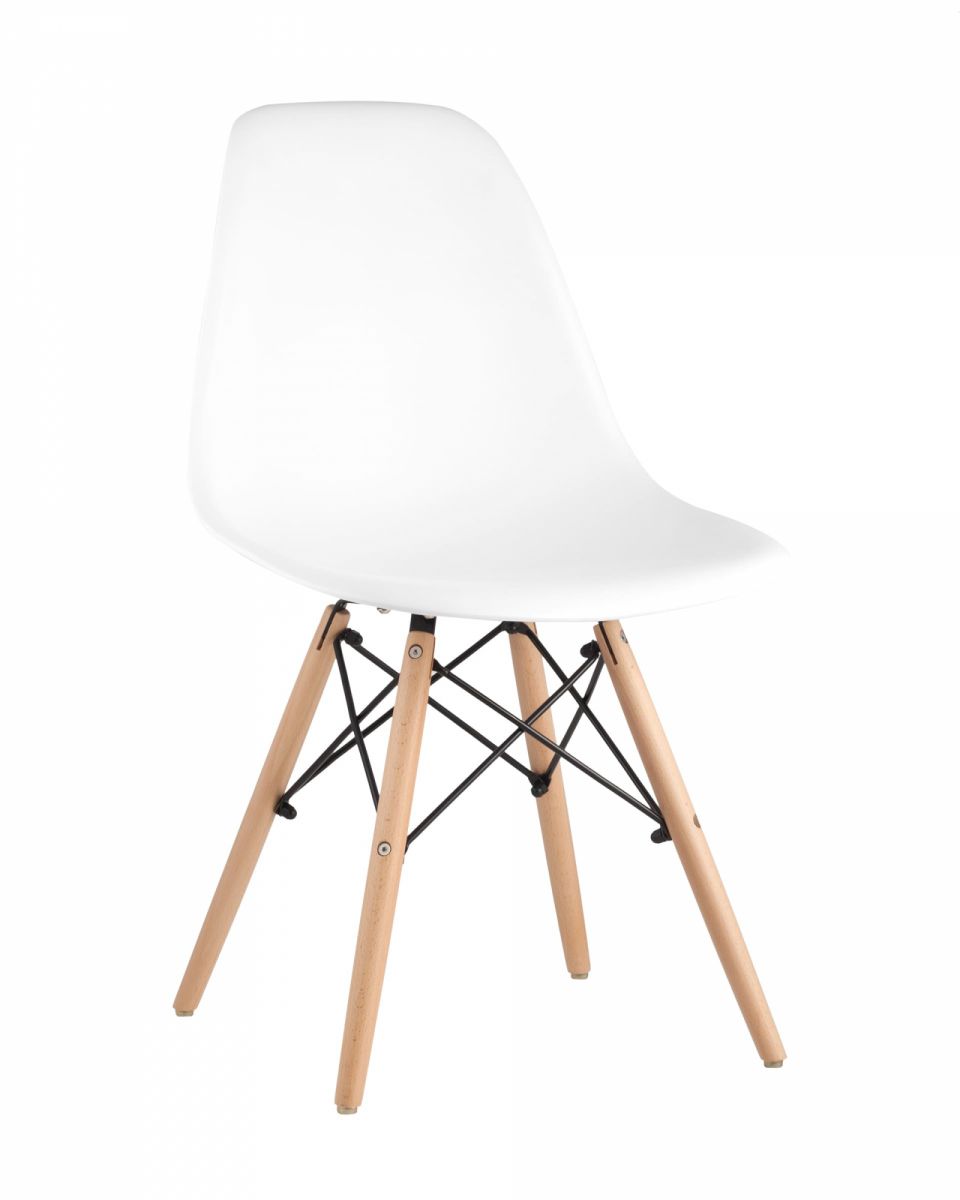 Стул Eames Style DSW белый (разборный каркас)