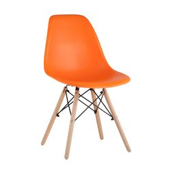 Стул Eames Style DSW оранжевый (разборный каркас)