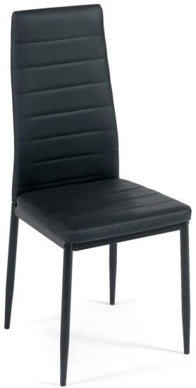 Стул Easy Chair (mod. 24) - 1 шт. в упаковке металл-экокожа, 40x42x95.5см, черный