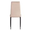 Стул Easy (mod. 24-1) металл, вельвет, 49 х 41 х 98 см, Beige (бежевый) HLR8 - черный - 4