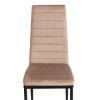 Стул Easy (mod. 24-1) металл, вельвет, 49 х 41 х 98 см, Beige (бежевый) HLR8 - черный - 6