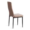 Стул Easy (mod. JSC02-1) металл, флок, 41 х 52 х 96 см, Beige (бежевый) HLR8 - черный - 3