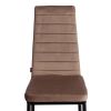Стул Easy (mod. JSC02-1) металл, флок, 41 х 52 х 96 см, Beige (бежевый) HLR8 - черный - 6