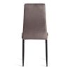 Стул Easy (mod. JSC02-1) металл, флок, 41 х 52 х 96 см, Dark grey (темно-серый) HLR24 - черный - 4