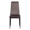 Стул Easy (mod. JSC02-1) металл, флок, 41 х 52 х 96 см, Dark grey (темно-серый) HLR24 - черный - 5