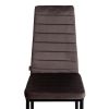 Стул Easy (mod. JSC02-1) металл, флок, 41 х 52 х 96 см, Dark grey (темно-серый) HLR24 - черный - 6