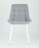 Стул Флекс велюр светло-серый белые ножки 4 шт. - 4