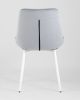 Стул Флекс велюр светло-серый белые ножки 4 шт. - 5