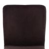 Стул GILLIAN (mod. 0137017-NI) металл-вельвет, 45х52,5х78 см, серо-коричневый S108 (84 Brown)-черный - 7