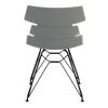 Стул HANSEN (mod. 622N) - 1 шт. в упаковке пластик-металл-эко кожа, 51х47х80 см, высота до сиденья 4 - 4