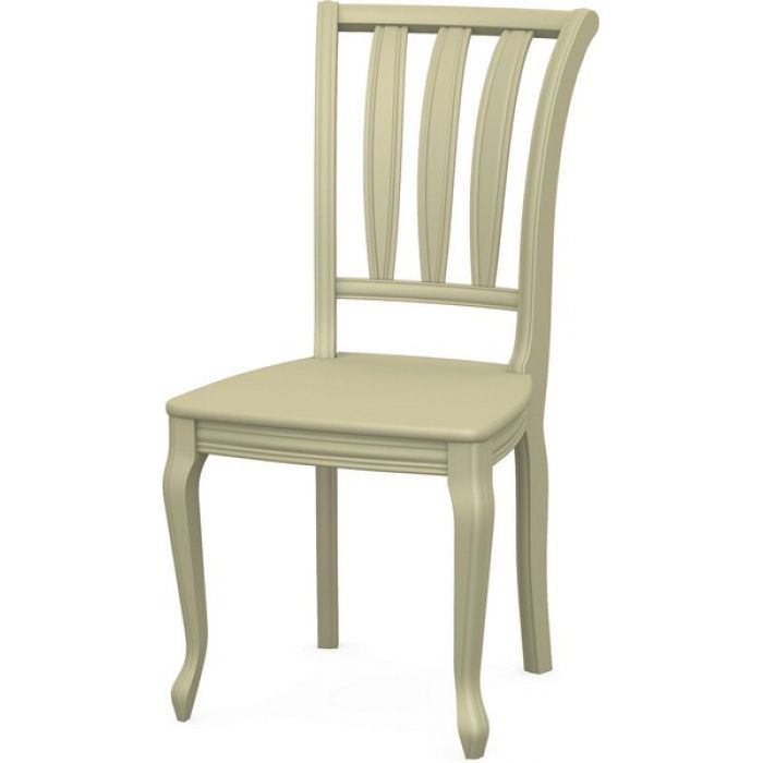 Стул Кабриоль жесткий-Массив березы Слоновая кость-Тон 10,Слоновая кость