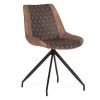 Стул KELT ( mod. 8799 ) металл,ткань наппа, 50 х 60 х 84 х 49,5 см, черный-коричневый - 11