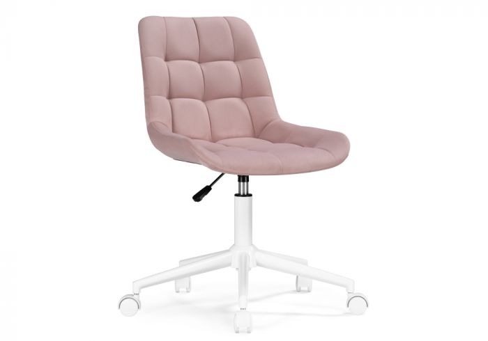Стул Компьютерное кресло Честер розовый - белый