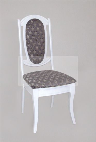 Королевский стул (Белый-ткань Серая корона), шт