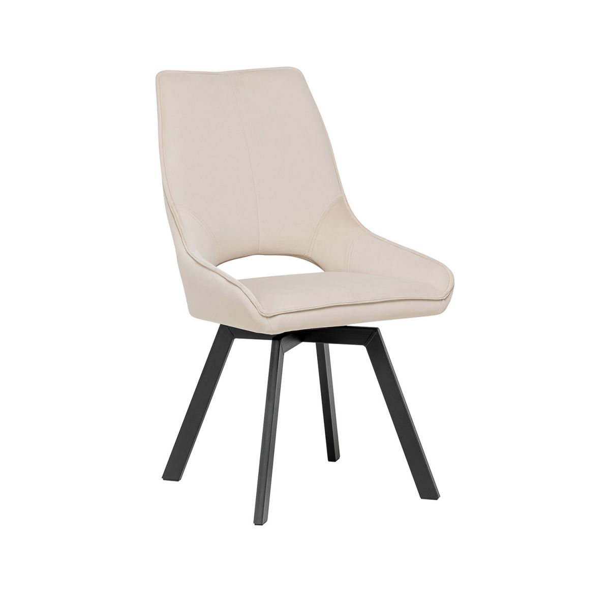 Стул Leset Галвес 360 (поворотный механизм) Бежевый, Чёрный