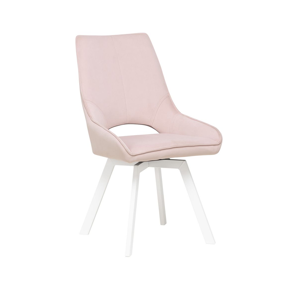 Стул Leset Галвес 360 (поворотный механизм) Пудровый, Белый