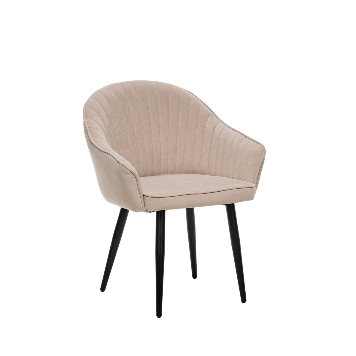 Стул Leset Вайд 360 (поворотный механизм) Бежевый, Чёрный