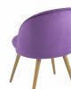 Стул Лион Страйпс велюр лиловый - 7