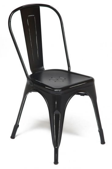 Стул LOFT CHAIR (mod. 012) металл, 45*35*85см, черный-black vintage