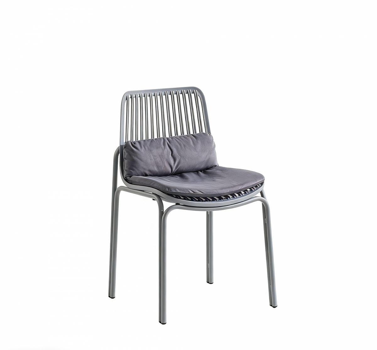 Стул Louran с подушкой серый