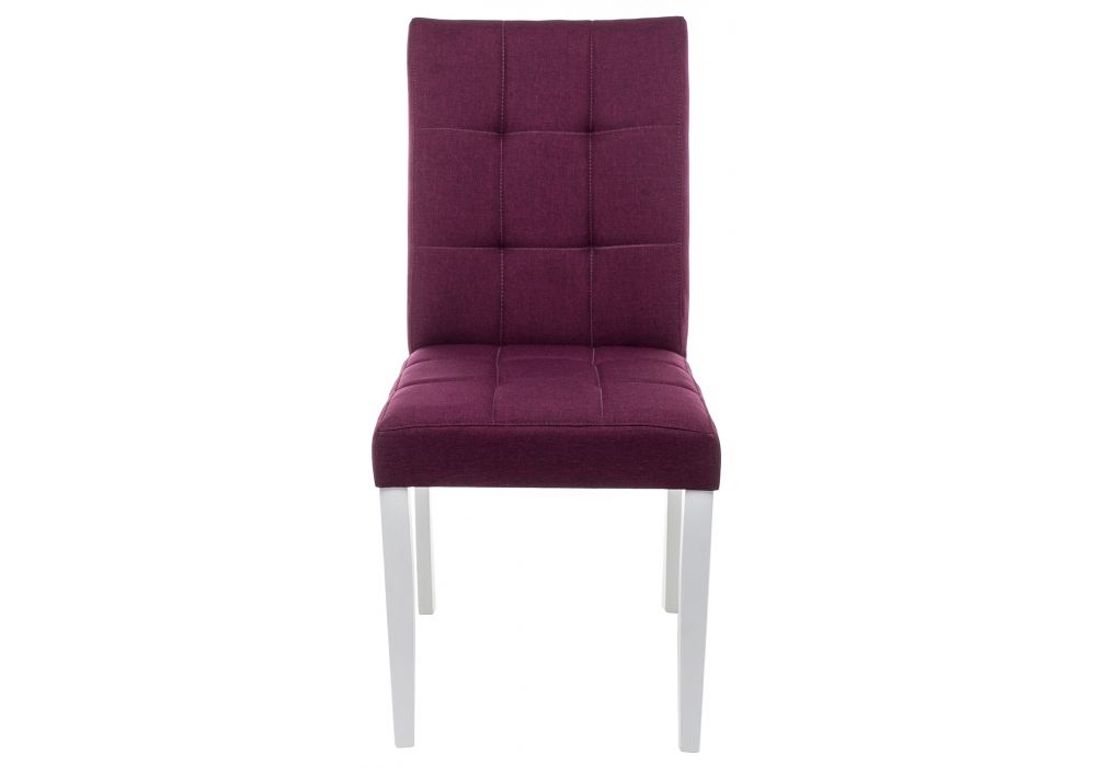 11032 Стул Madina white - fabric purple