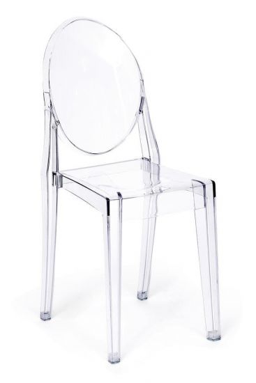 Стул MEDALION (mod. 921) пластик, 39 х 49 х 90,5 см, Transparent (Прозрачный)