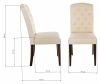 11023 Стул Menson dark walnut - fabric cream - 2