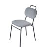 Стул MOLLY разборный черный каркас серое сиденье - 3
