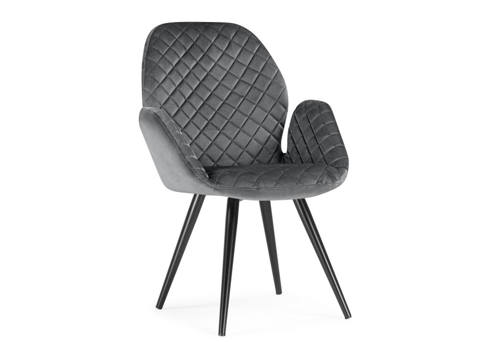 Стул Муат поворотное графитовый - черный