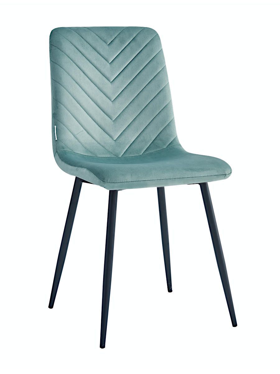 Стул мягкий, МЕНТОЛ-G62-44 велюр, каркас металл черный КРУГЛЫЙ DC212