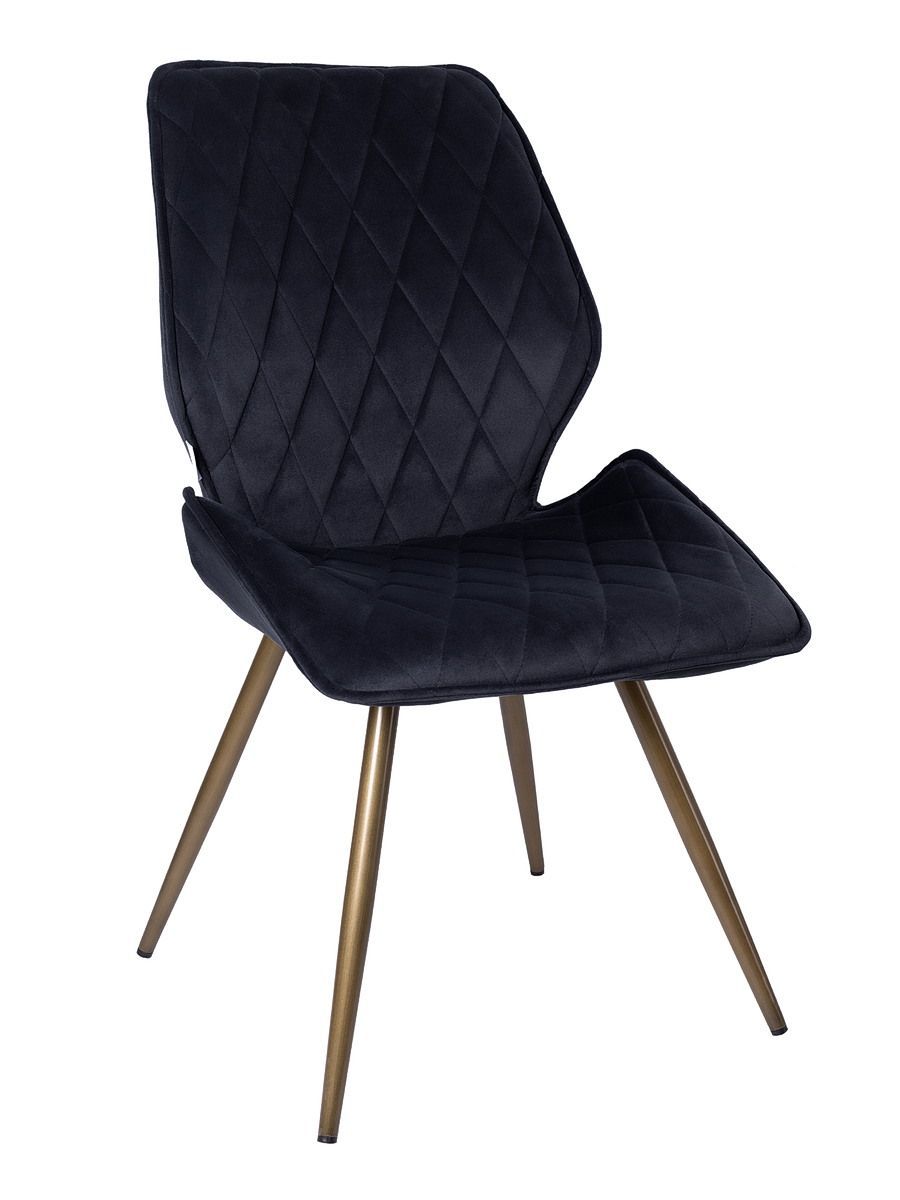 Стул мягкий поворотный 180, ГРАФИТ-M420-12 велюр, каркас металл, бронза КРУГЛЫЙ DC231