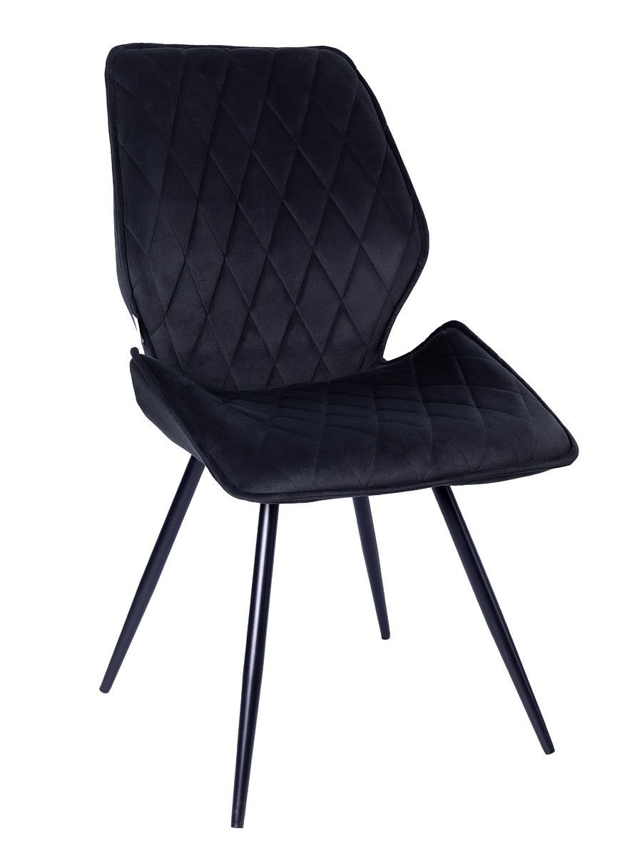 Стул мягкий поворотный 180, ГРАФИТ-M420-12 велюр, каркас металл, черный КРУГЛЫЙ DC231